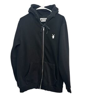 Dutch Bros XS+SMALL+MEDIUM+LARGE+XL+XXL Black VINTAGE Zip Up Hoodie “Guaranteed.